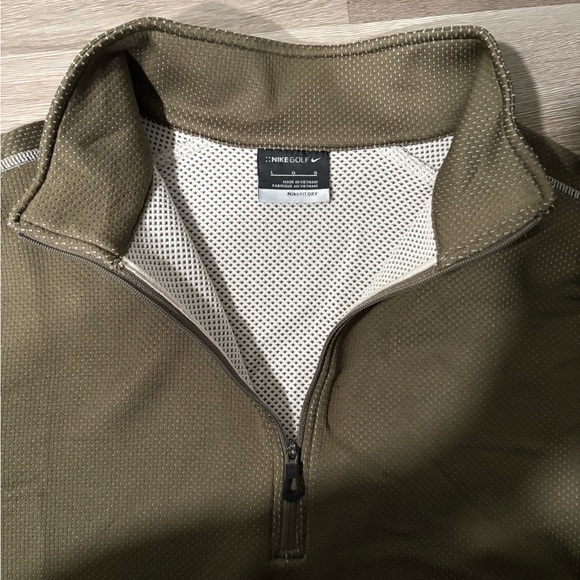 Nike Olive Quarter-Zip Pullover - Picture 2 of 6